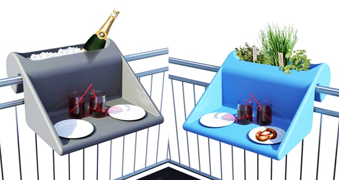 BalKonzept table jardiniere spécial balcon haussmannien