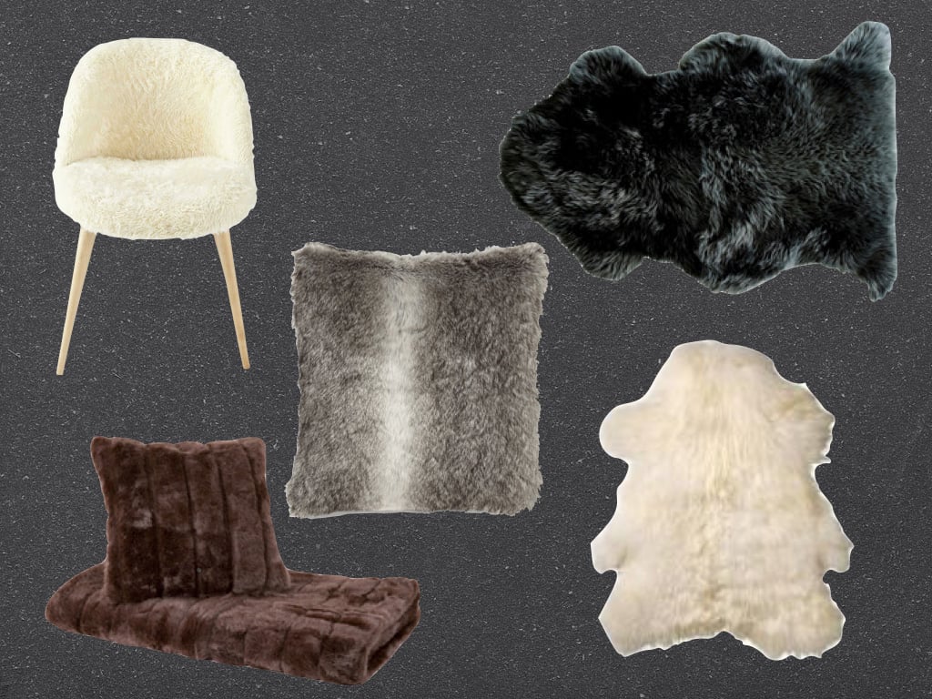 Deco fausse fourrure coussin