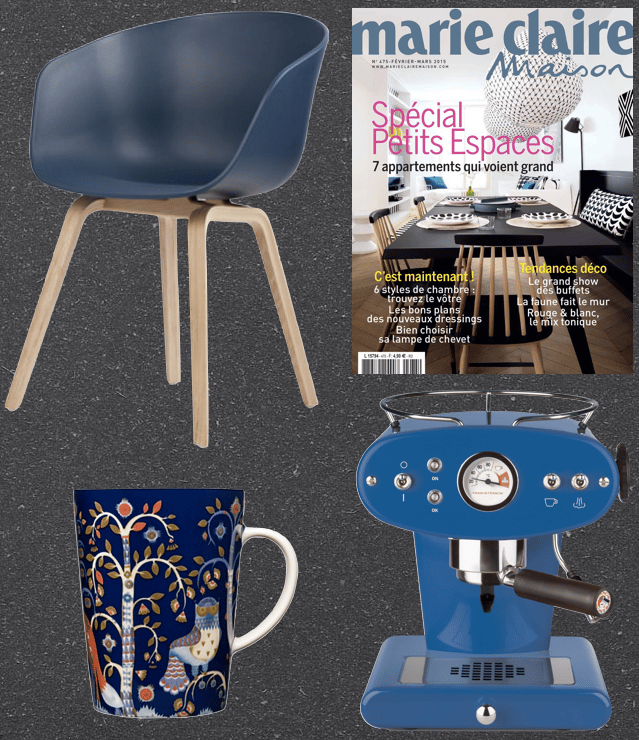 Enigme einstein by Clem Around The Corner. Bleue about a chair iittala illy.