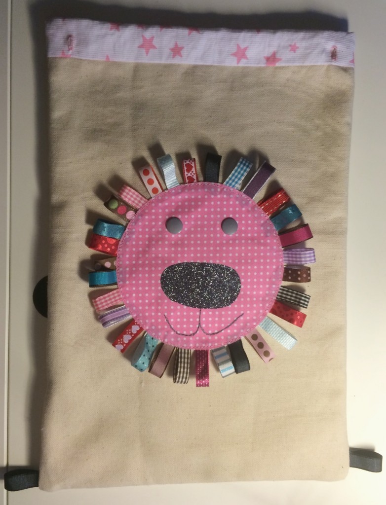 tête de lion à coudre en tissu et ruban - blog déco couture - clem around the corner