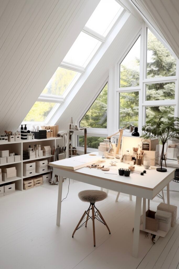 studio créatif salle atelier diy véranda