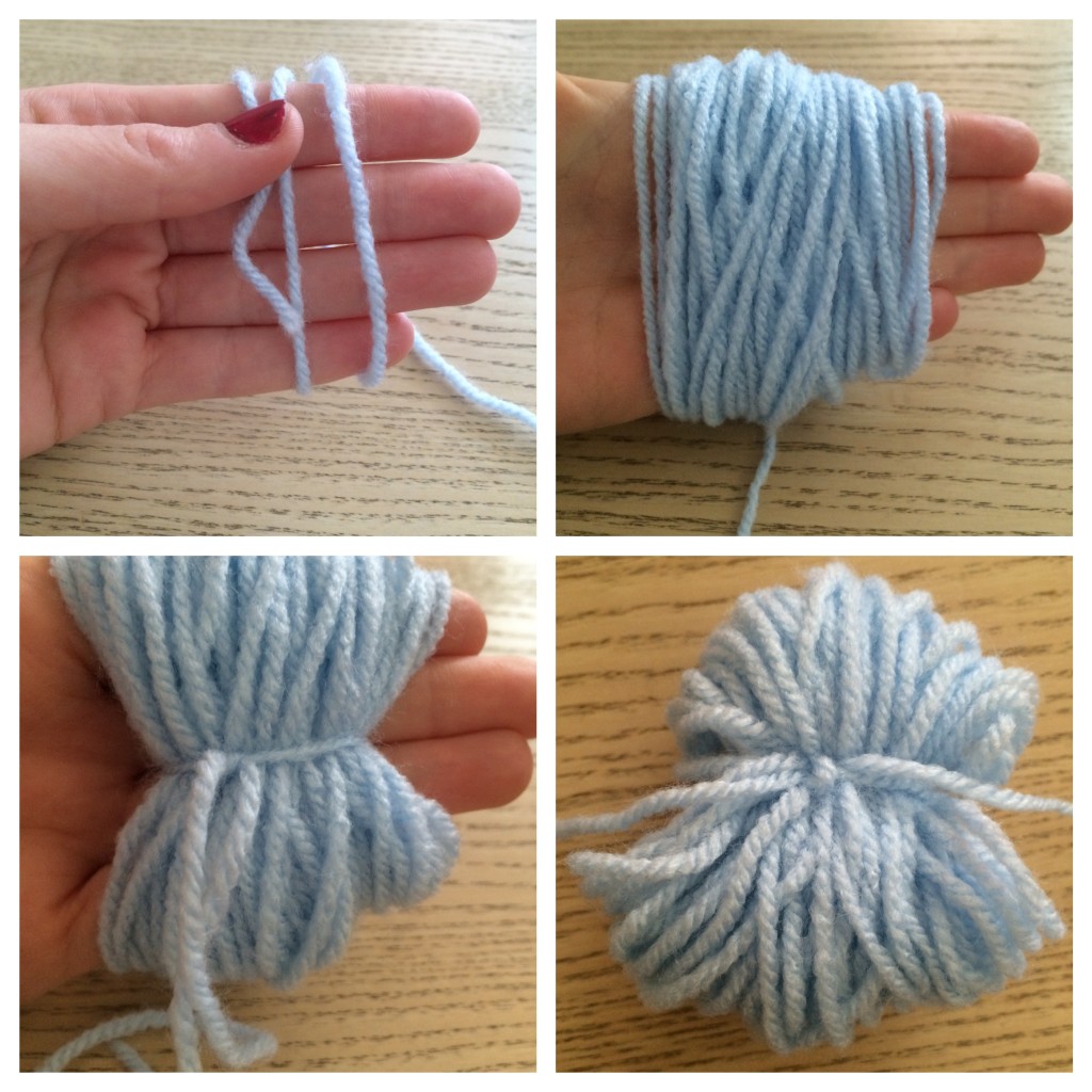 Tuto pompons en laine facile. www.clemaroundthecorner.com