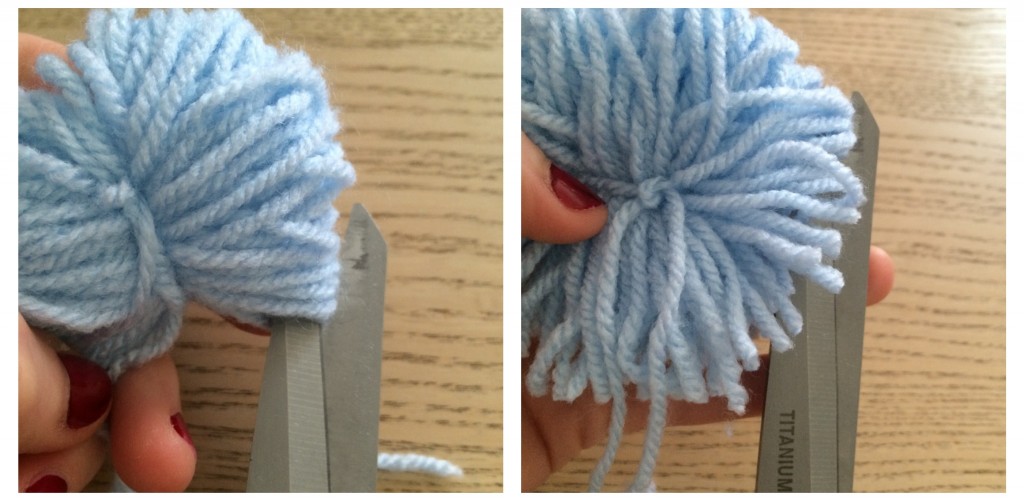 faire des pompons en laine facilement. www.clemaroundthecorner.com