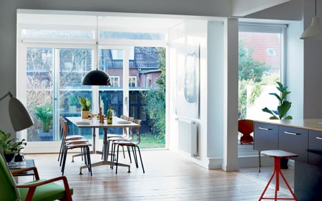 Ulrik Foss salon véranda maison danemark cuisine ouverte