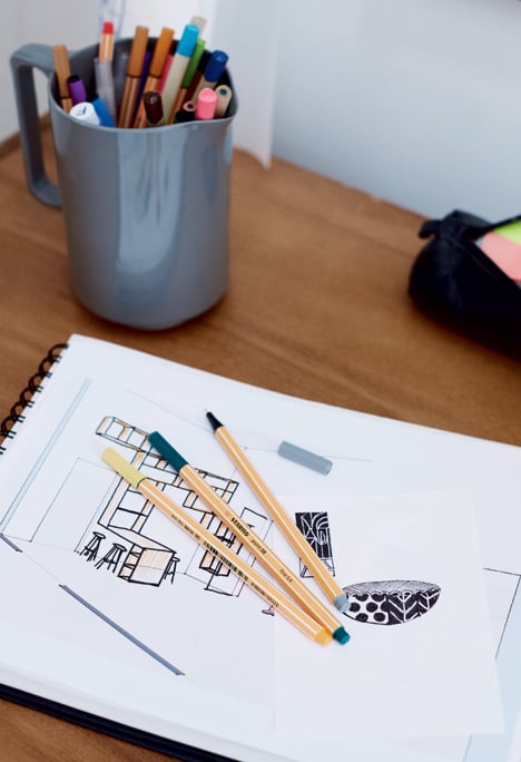 dessin architecte intérieur main levée tutoriel décoratrice intérieure