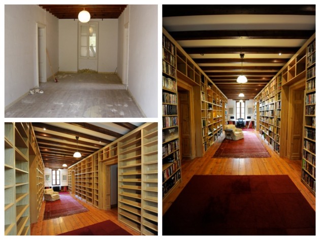 IKEA hack bidouilles Billy créer une salle bibliothèque das sa maison