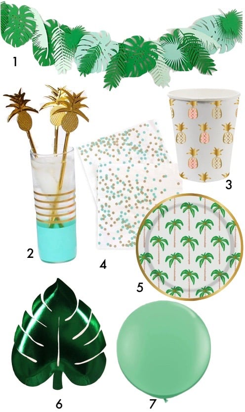 pique nique jungle décoration mariage tropical ananas blog déco clemaroundthecorner