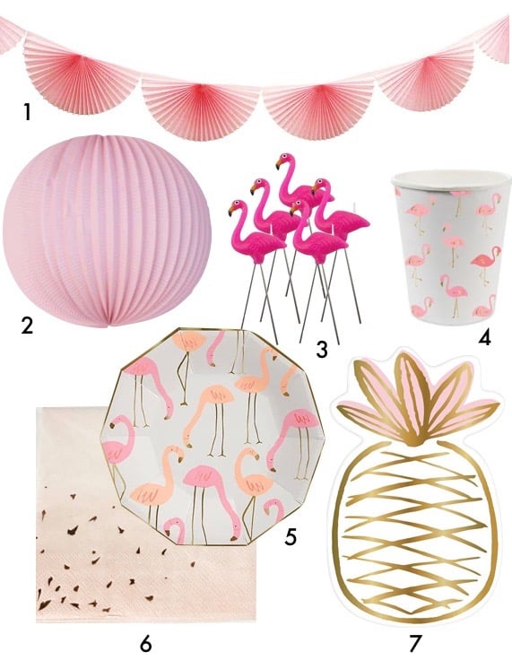 pique nique jungle décoration mariage tropical rose blog déco clemaroundthecorner