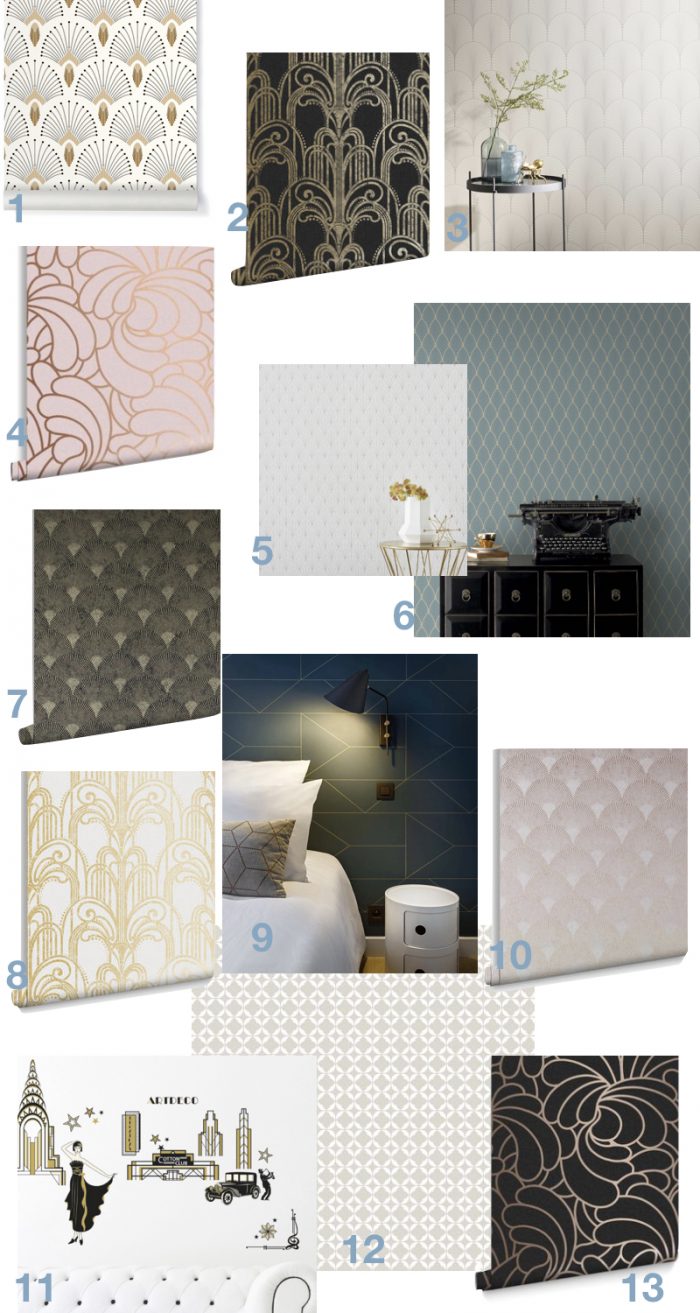 papier peint art deco blog design clem around the corner