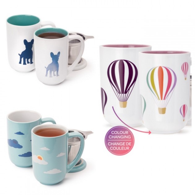 Tasse mug qui change de couleur avec la chaleur thermosensible.