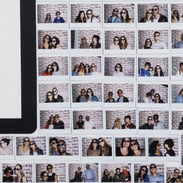 Fresque de merci shop paris fujifilm seeconcept. Photos réalisées avec le instax Wide 300 instantanné et lunettes letmesee.