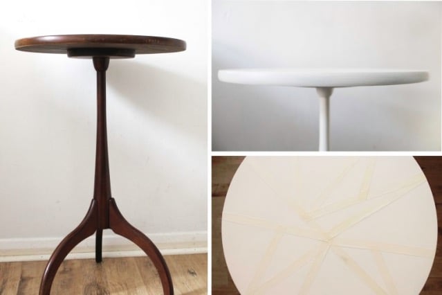 Table à motifs géométriques DIY tutoriel tuto.