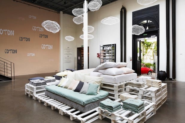 Merci coton pour la maison suspension nuage.