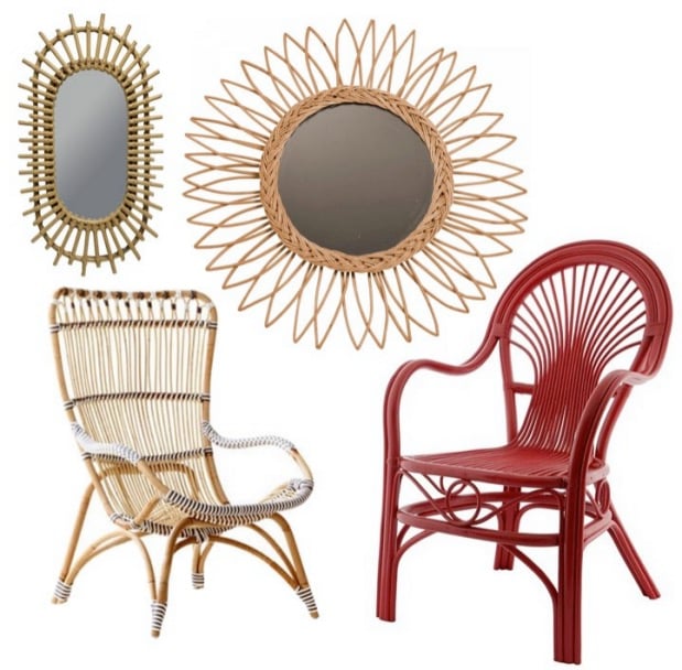 où acheter un miroir rotin