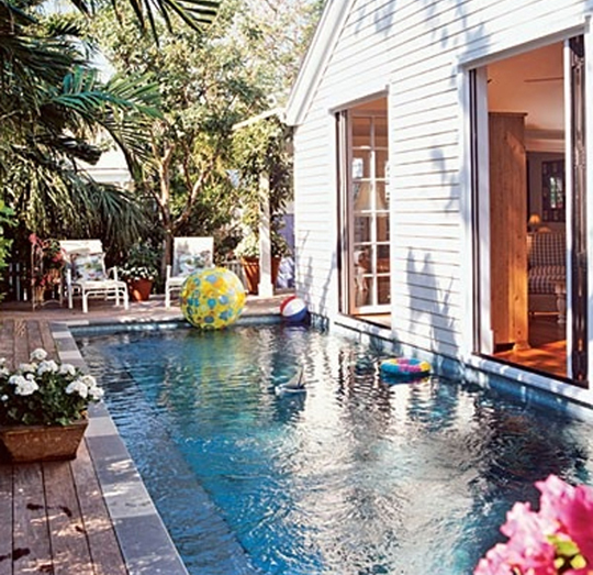 À l'eau dès la sortie du salon.