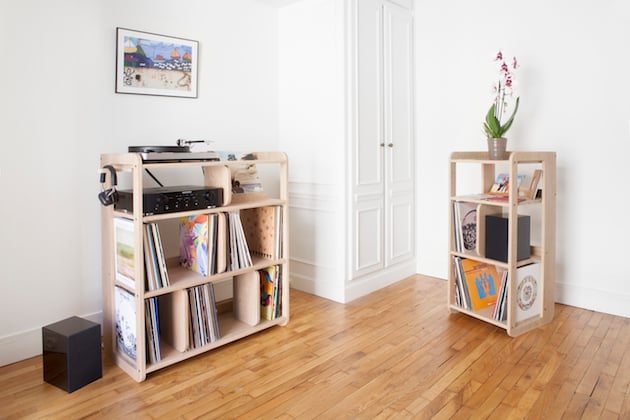 ranger meuble vinyle platine made in france
