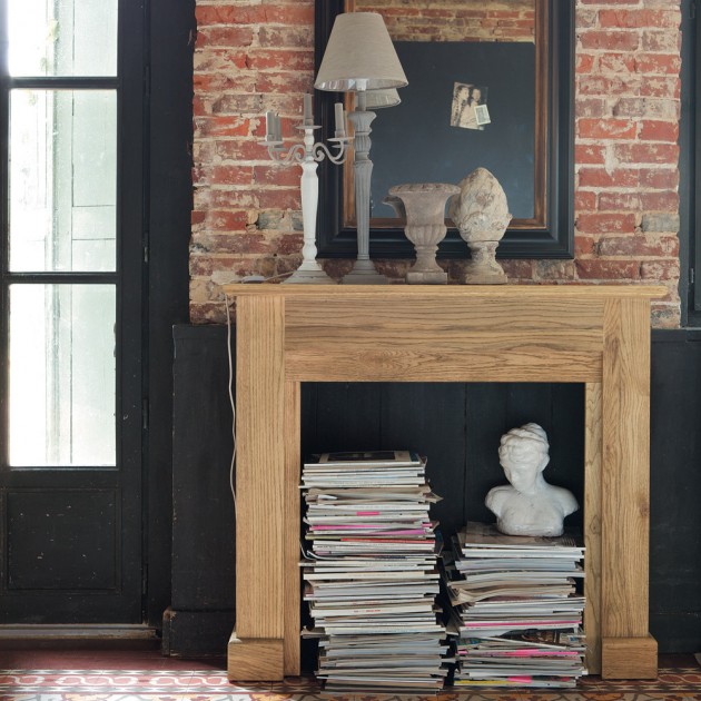 manteau de cheminee maisons du monde.