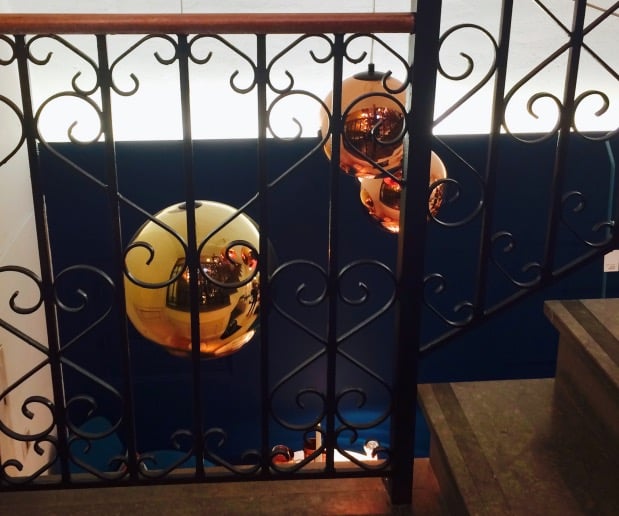 Escalier vintage fer forgé