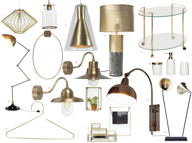 décoration en laiton pas chère