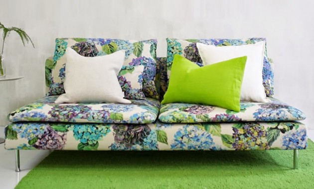 Canapé tissu tricia guild