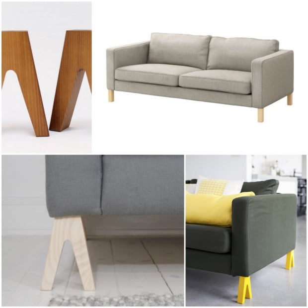 beaux pieds pour canapé IKEA