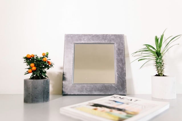 cadre photo en beton