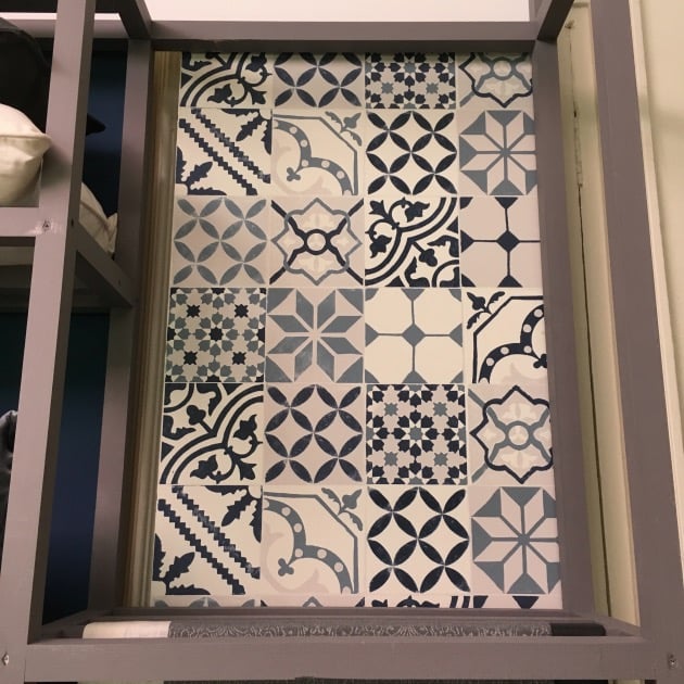 imitation carreaux de ciment vinyle