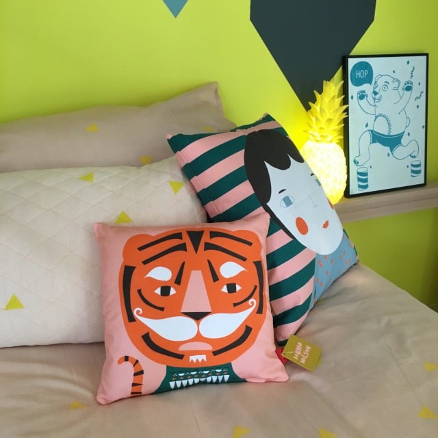 coussin deco lit enfant clemaroundthecorner.com