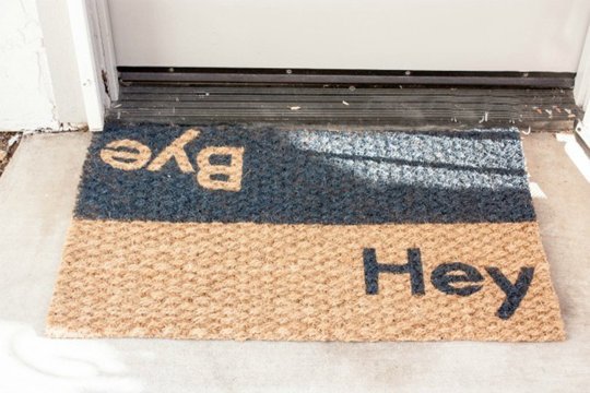 bonjour DIY personnaliser son paillasson