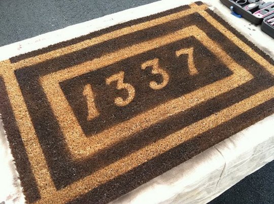 DIY personnaliser son paillasson numero