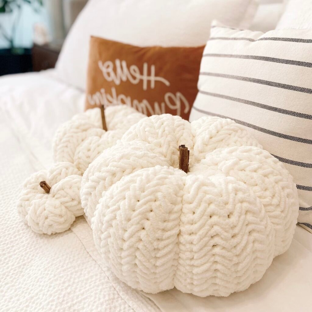 citrouille fil spaghetti crochet