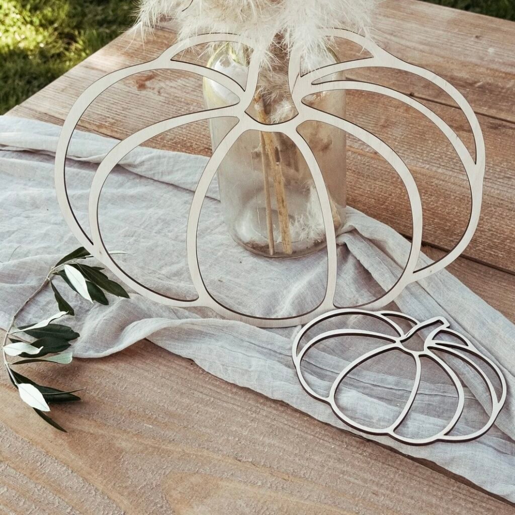 mariage automne centre table déco scandinave citrouille