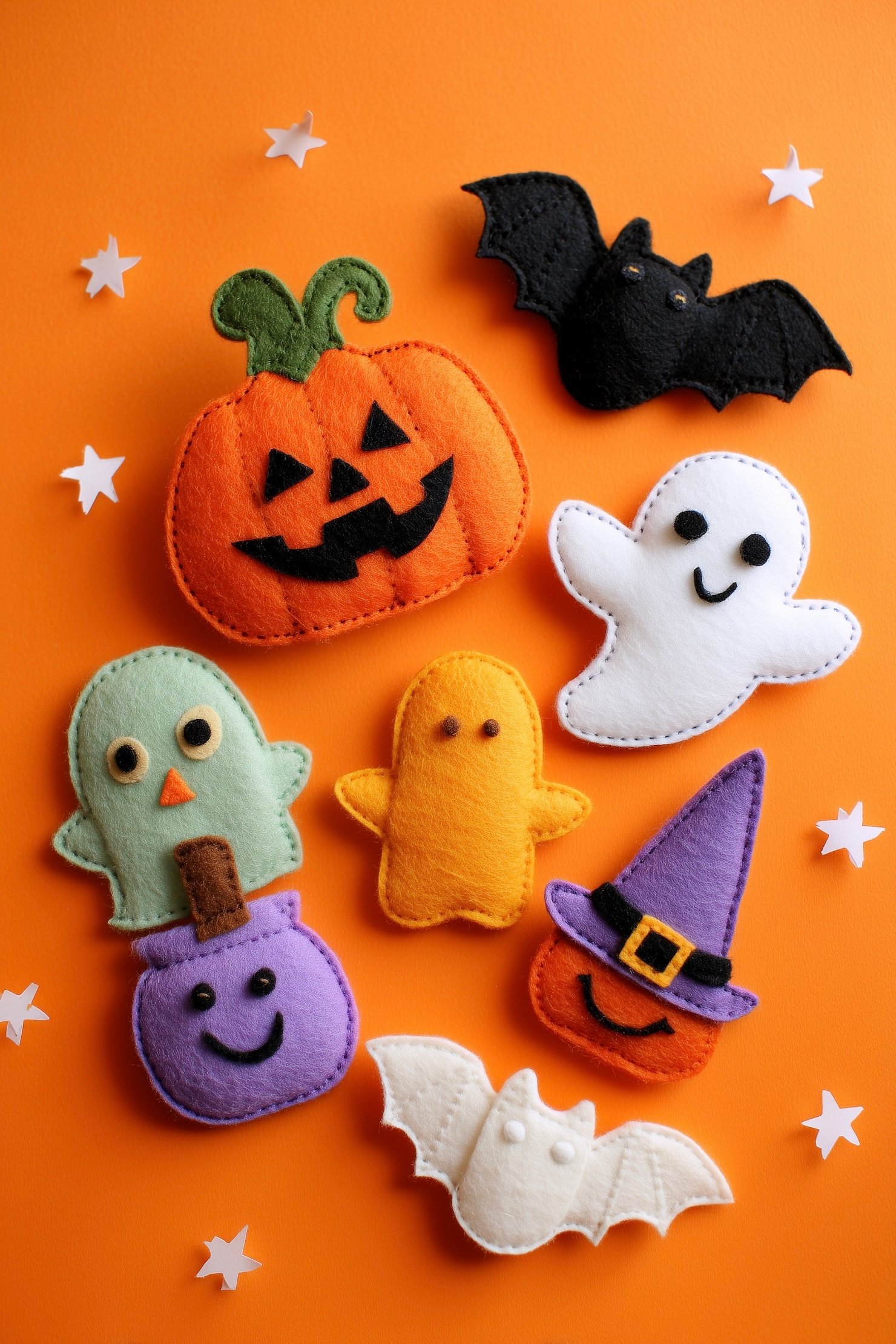 patron couture décoration diy feutrine Halloween