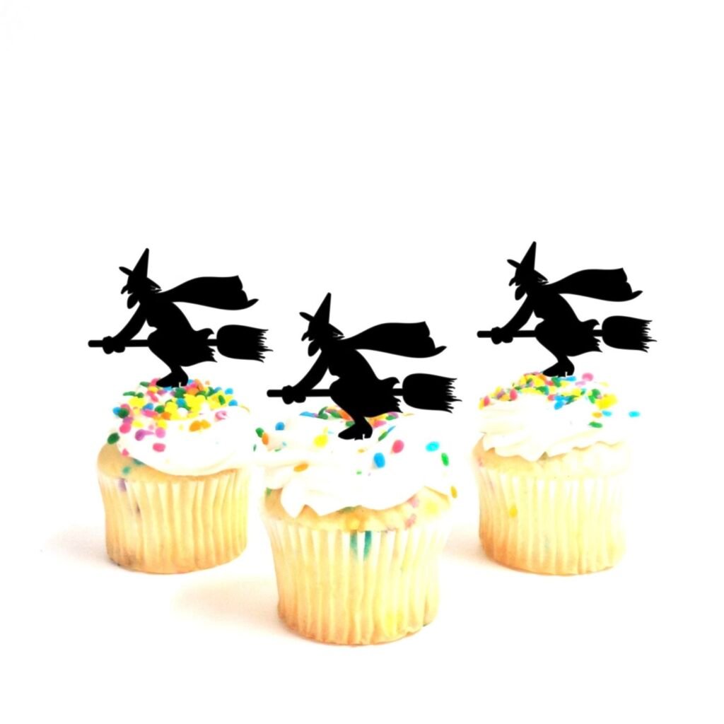 topper sorciere cupcake cricut silhouette