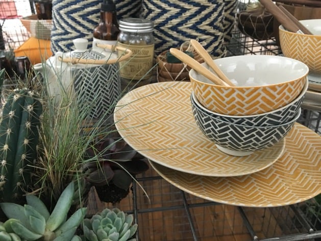 monoprix pe 2016 art de la table ethnique jaune