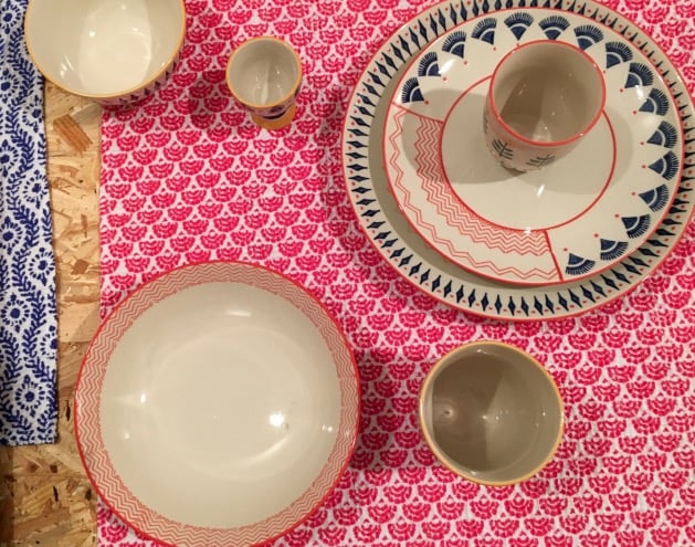 collection antik batik x monoprix vaiselle