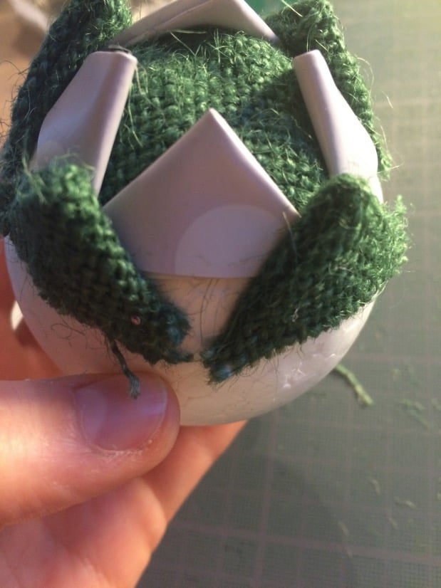 tuto pour fabriquer une boule de noël en tissu