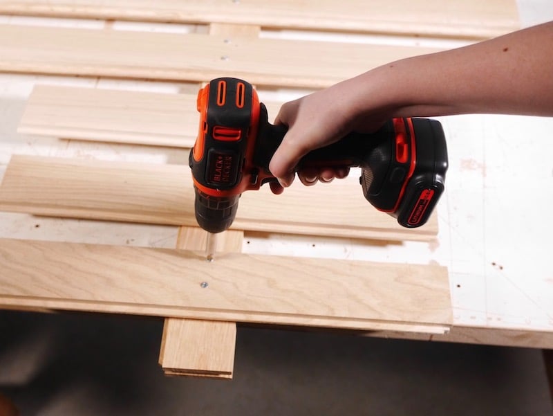 DIY sapin de noel en bois parquet upcycling