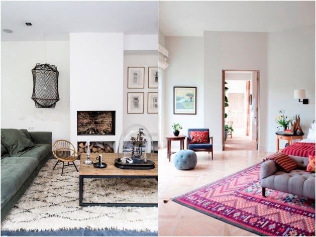 tapis immense dans salon