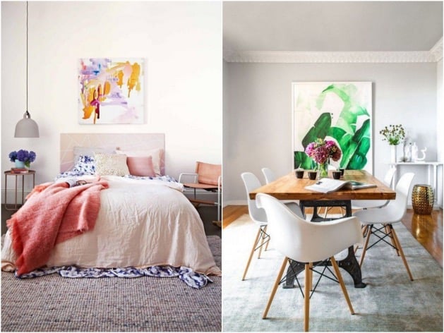 camoufler le sol avec un immense tapis