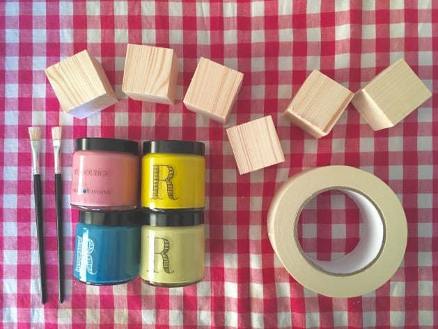 DIY cubes en bois materiel necessaire