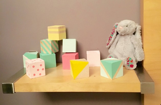 DIY cubes en bois pour enfant tuto