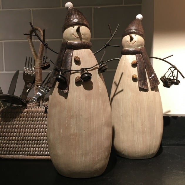 deco de noel bonhomme de neige style anglais