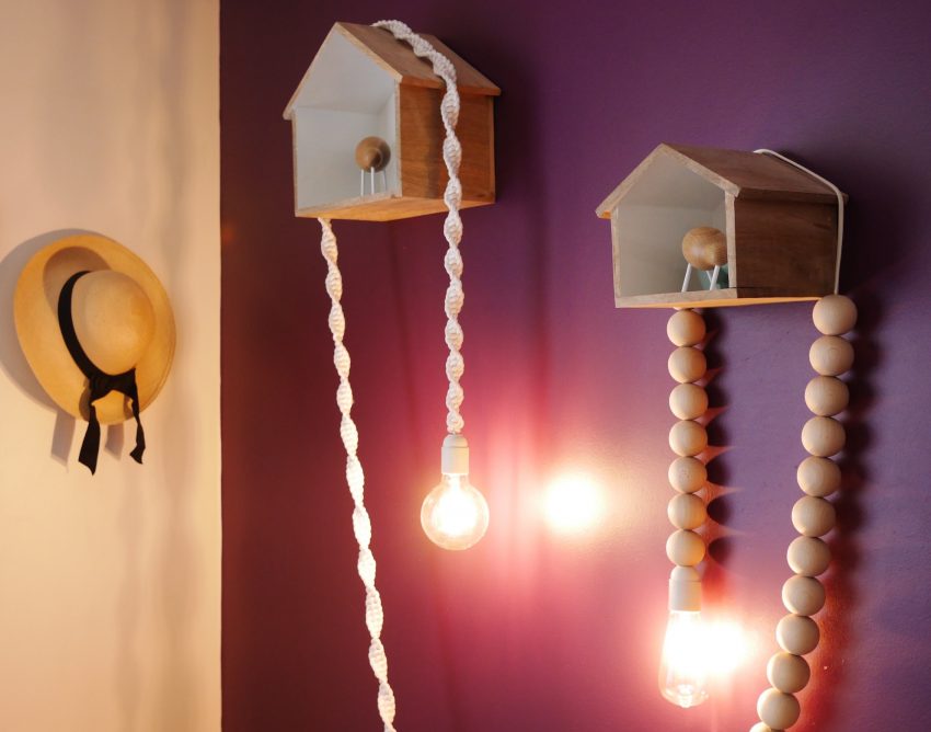 tutoriel DIY decoration lampe baladeuse macramé