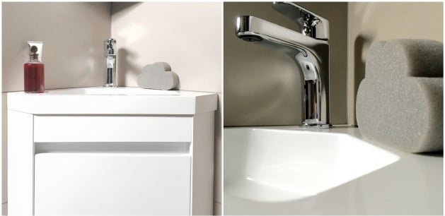 lavabo d'angle Lapeyre pour toilettes