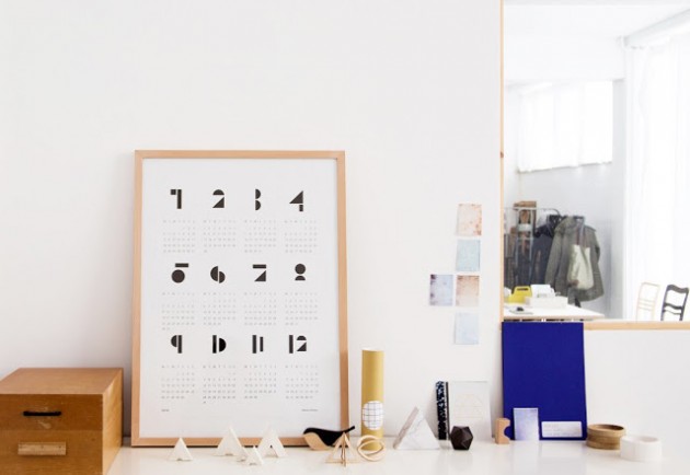 calendrier perpétuel style scandinave