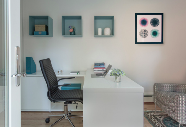 Teintes de bleu et symétrie