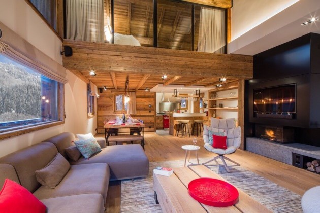 chalet à Méribel architecture d'intérieur