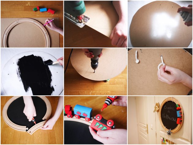 DIY deco chambre enfant tableau noir ardoise