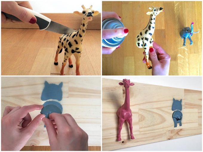 diy porte-manteaux animaux